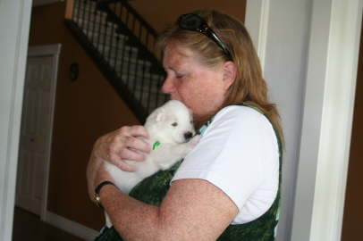 Our good friend Cindy comes to visit the babies.